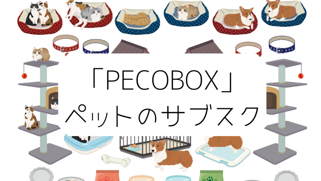ワンちゃん・ネコちゃんとの思い出作りに。「PECOBOX」ペット用品のサブスク